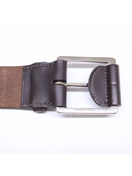 Hermes Buckle T with Tab Leather 95 Belt main image 9